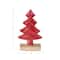 Hello Honey® 8" Carved Red Enameled Mango Wood Tree with Base
